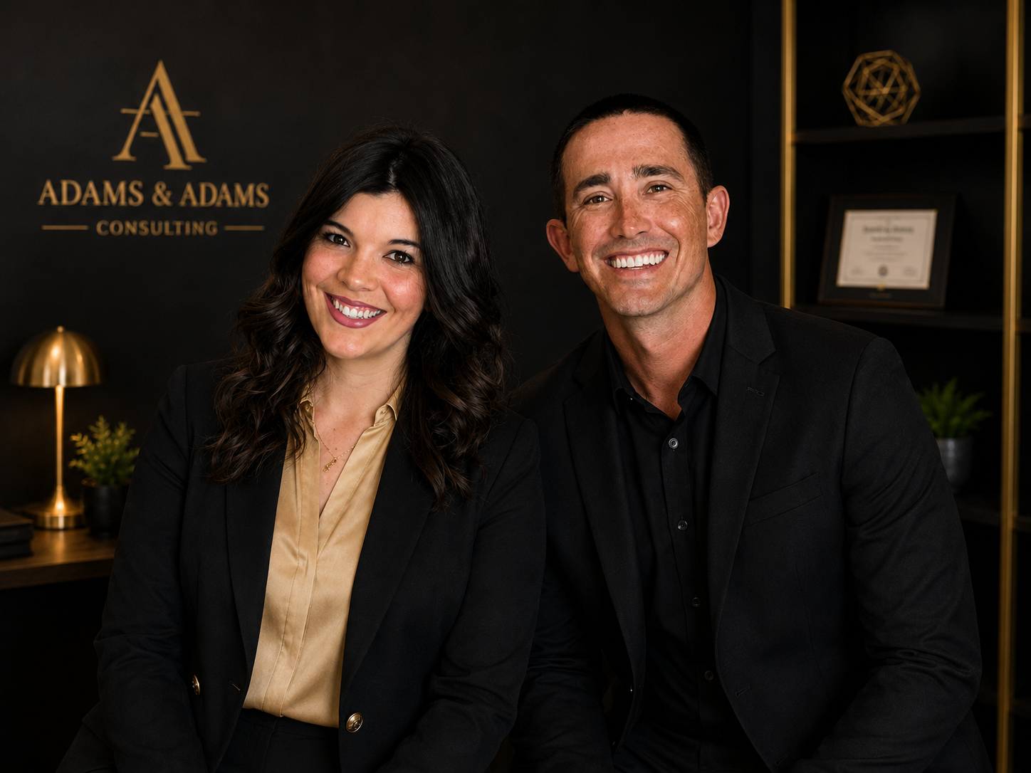 Caitlin and Alex Adams, founders of Adams & Adams Consulting